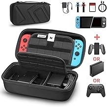 PSS Carrying Case Compatible with Nintendo Switch 2(2025), Cute Portable Travel Bag with 5 Game Card Slots Inner Storage Bag for Nintendo Switch 2 Console Joy-Con & Accessories, Green